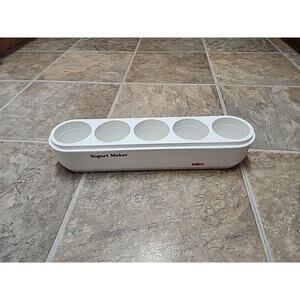 Salton Yogurt Maker Base Cooker ONLY Model GM-5W Thermostat Controlled White